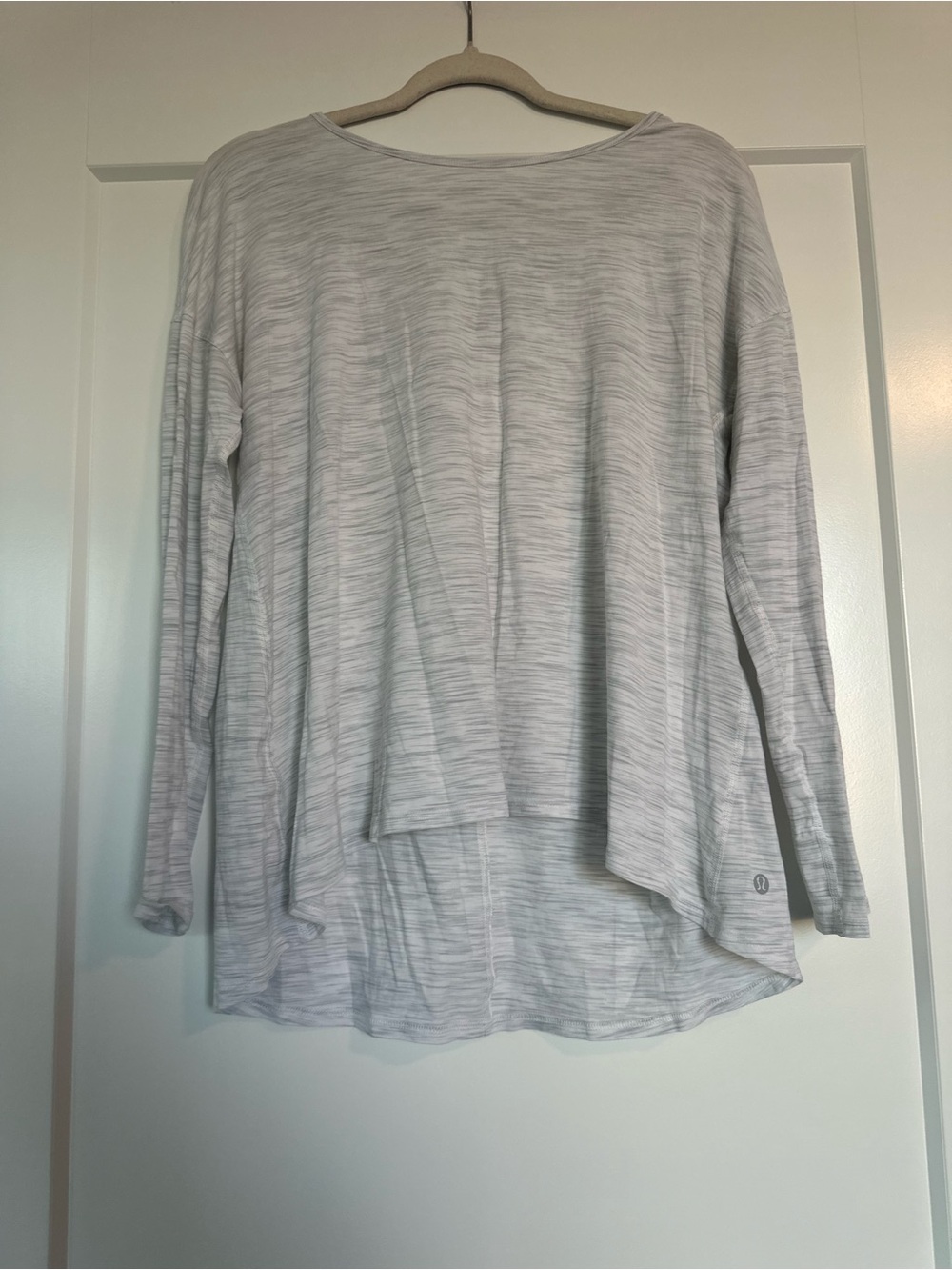 lululemon athletica Light Gray Long Sleeve Layered Top